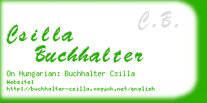 csilla buchhalter business card